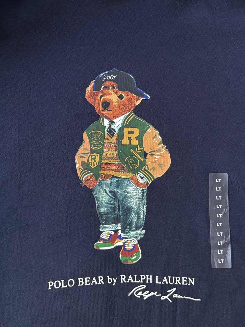 Polo Ralph Lauren Varsity Bear Hoodie | LARGE TALL NWT - Picture 3 of 7